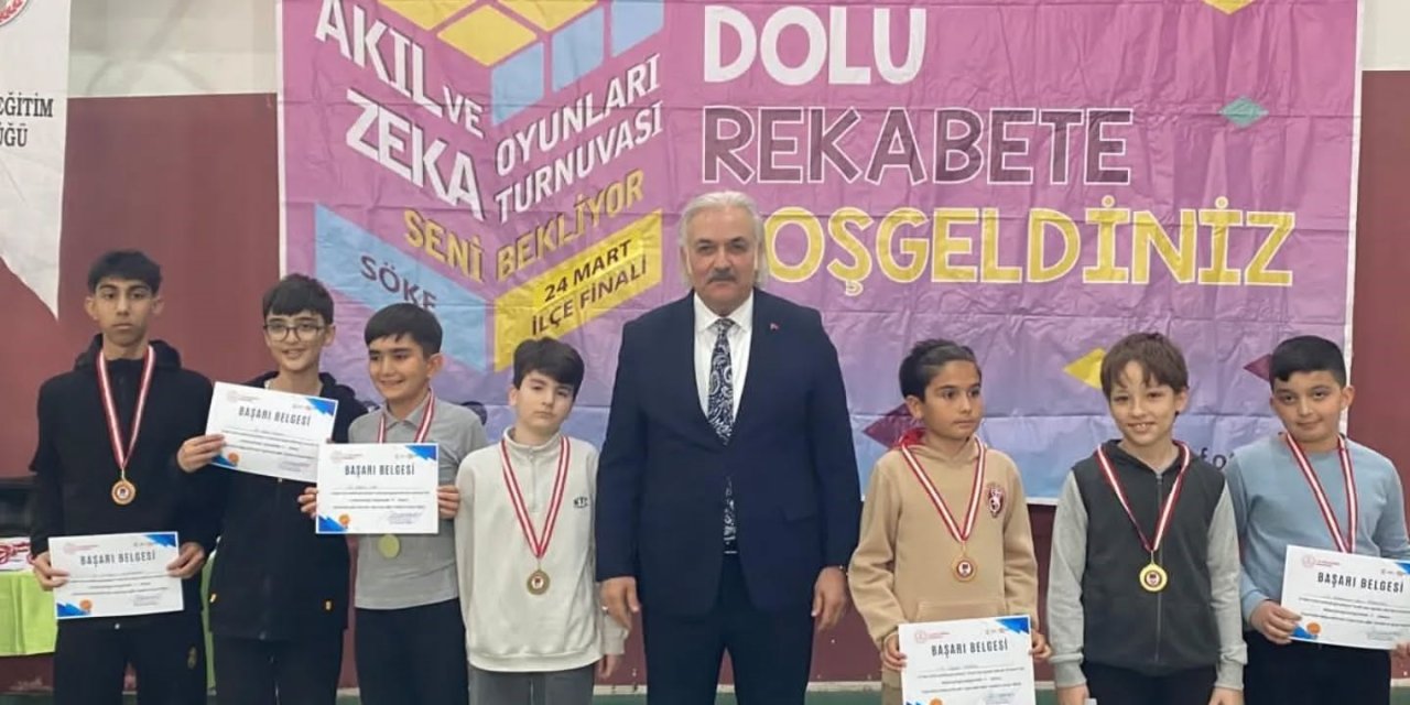 Akıl ve Zeka Oyunları İlçe Turnuvası Söke’de tamamlandı
