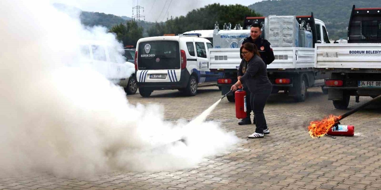 Bodrum’da yangın güvenliği bilinci artırılıyor