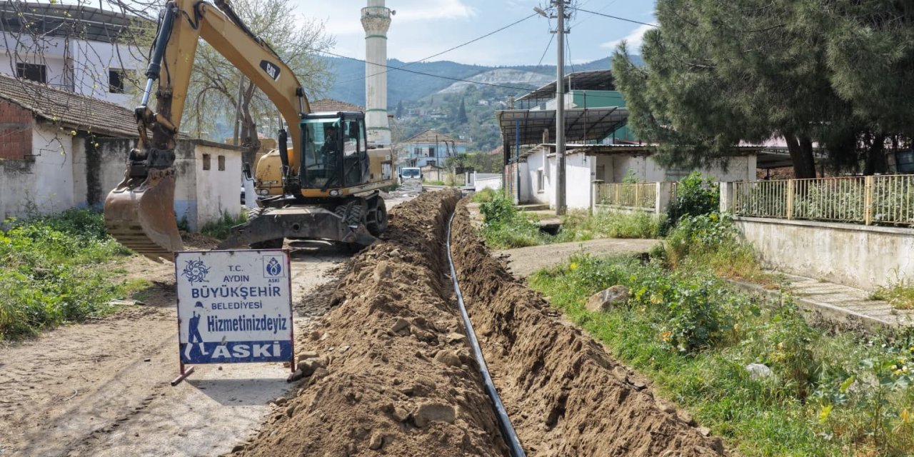 Aydın Büyükşehir’in ilçelerde altyapı yatırımlarını sürüyor