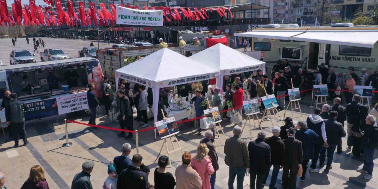 Aydın’da Orman Haftası kapsamında 6 bin fidan ücretsiz dağıtıldı