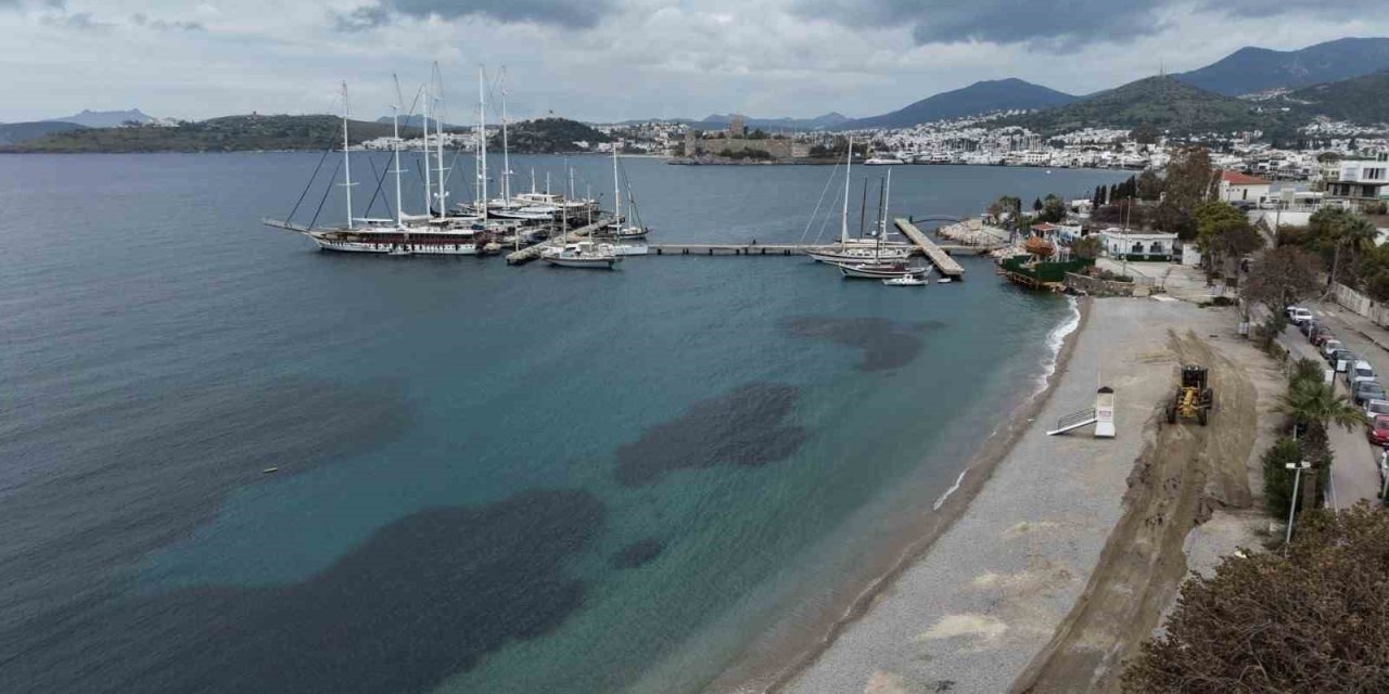 Bodrum Belediyesi plajları yaza hazırlıyor