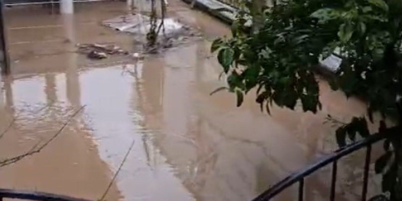 Didim’de sağanak yağış etkili oldu