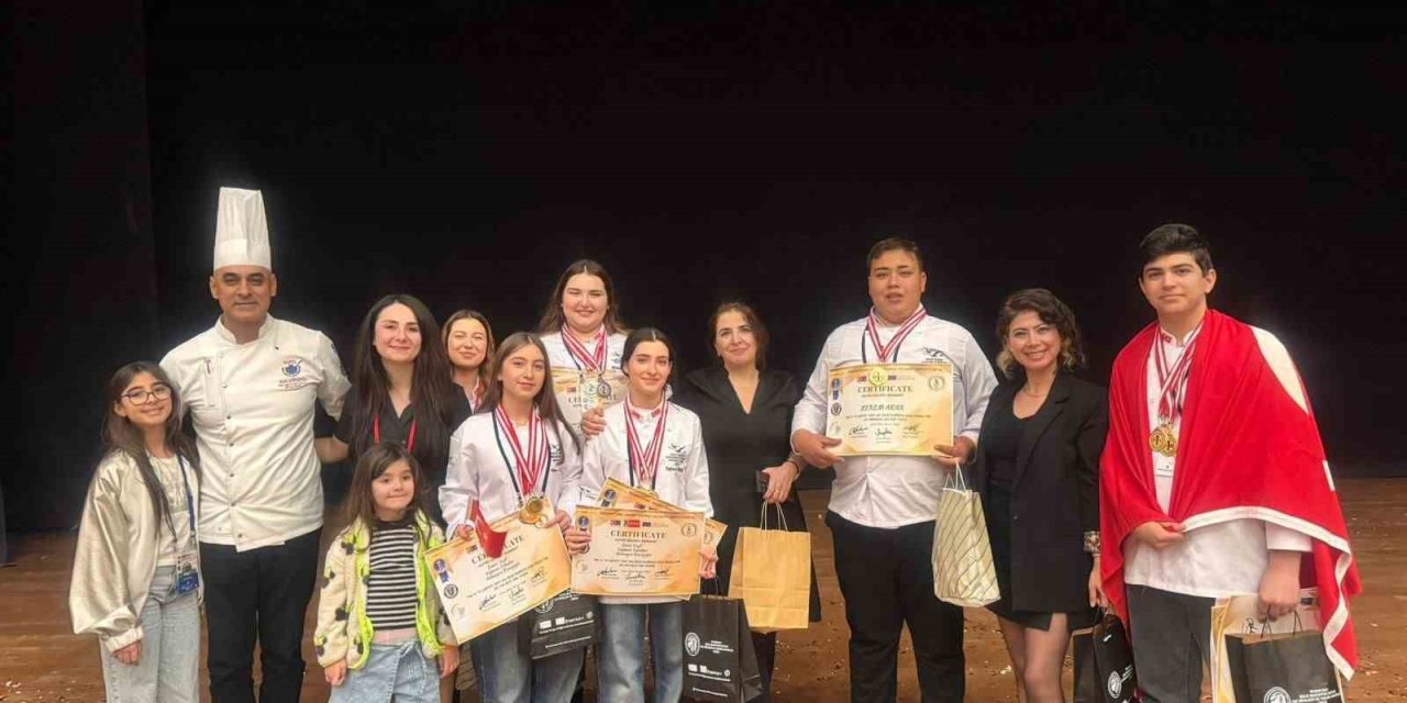 Marmarisli öğrenciler uluslararası gastronomi yarışmasında madalyaları topladı