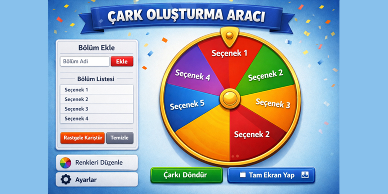 Çark çevirme uygulamaları eğlence ve karar alma sürecini değiştiriyor