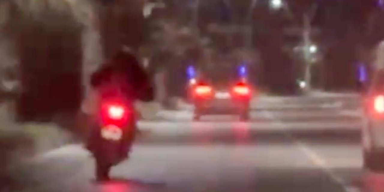 Terör estiren motosiklet sürücüsü yakalandı: 770 bin TL ceza