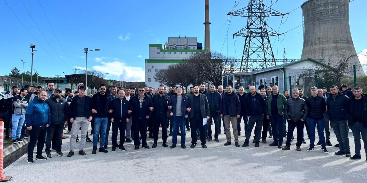 Kütahya Tunçbilek’te Termik Santral işçileri eylemde