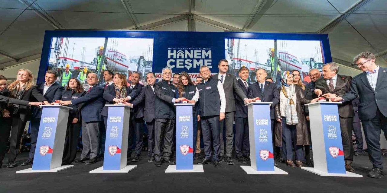 Çeşme’de kiralık sosyal konut projesi Hanem’in temeli atıldı