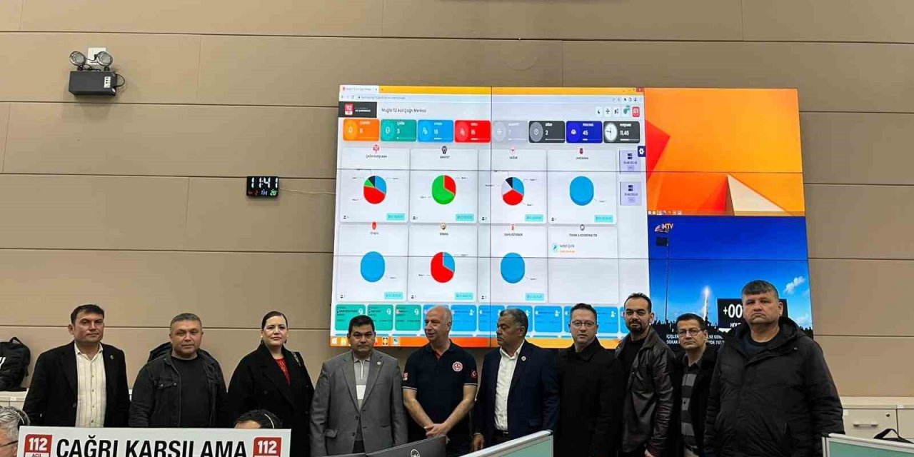 Muğla 112 Acil Çağrı Merkezi muhtarları ağırladı