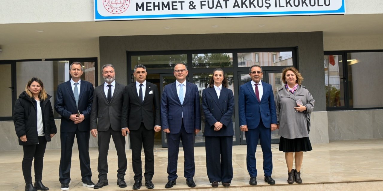 Hayırsever katkısıyla yapılan okulda son durum değerlendirildi