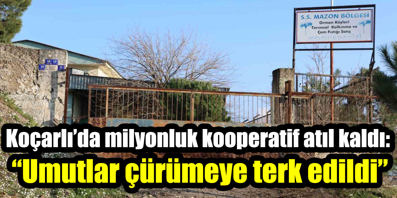 Koçarlı’da milyonluk kooperatif atıl kaldı: “Umutlar çürümeye terk edildi”