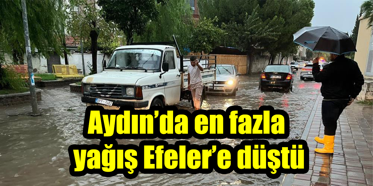 Aydın’da en fazla yağış Efeler’e düştü