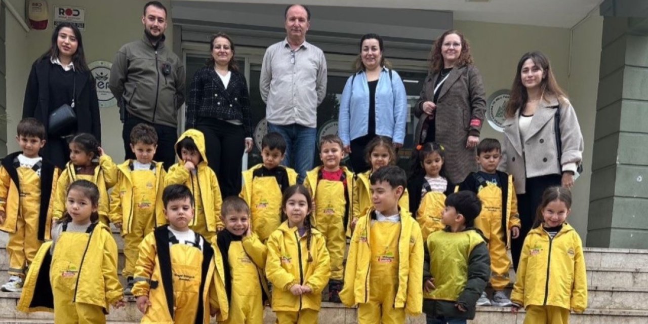 Aydın’da anaokulu öğrencileri Doğa Eğitim Merkezi’ni gezdi