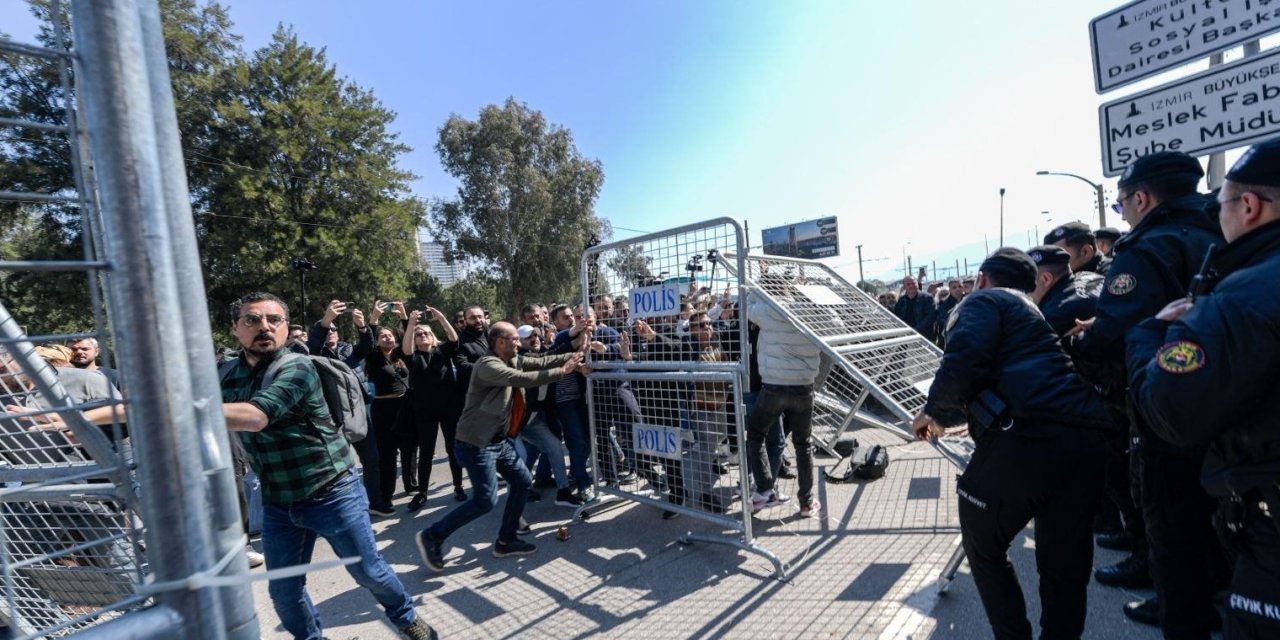 İzmir’de Meslek Fabrikası tahliyesinde gerginlik