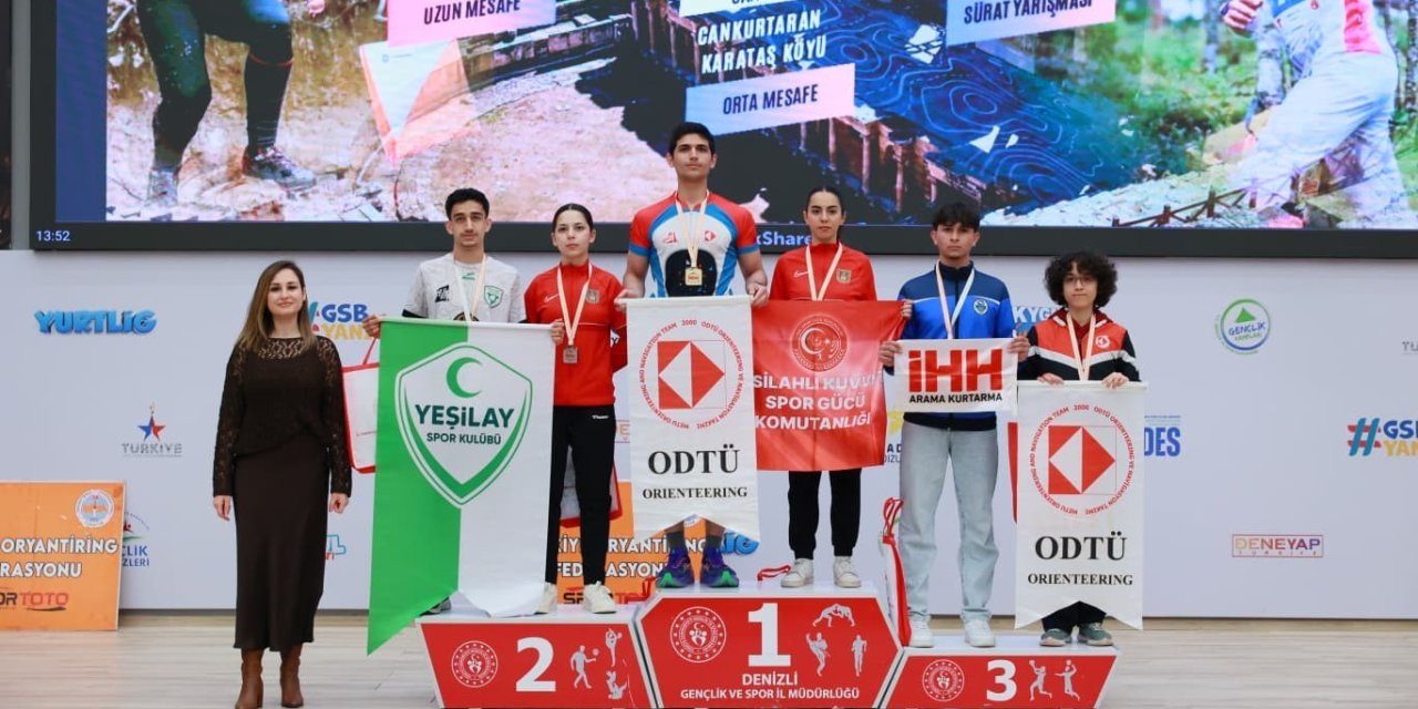 Oryantiring Türkiye Şampiyonası Denizli’de gerçekleşti