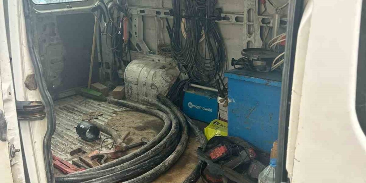 Çine’de kablo hırsızları yakalandı