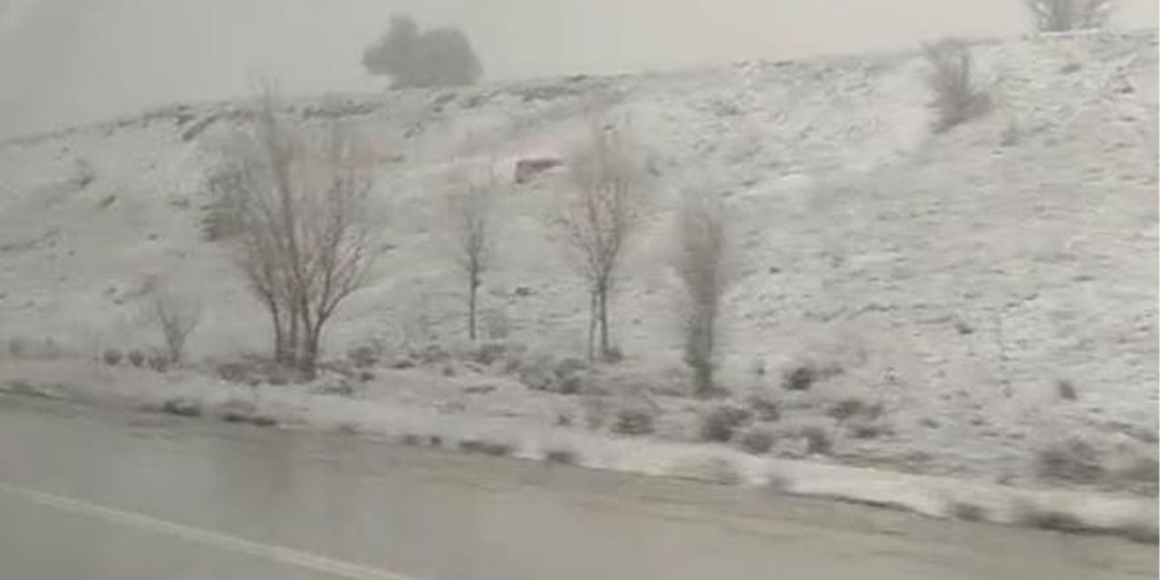 Nisan’da kar sürprizi, Kütahya-Altıntaş arası beyaza büründü
