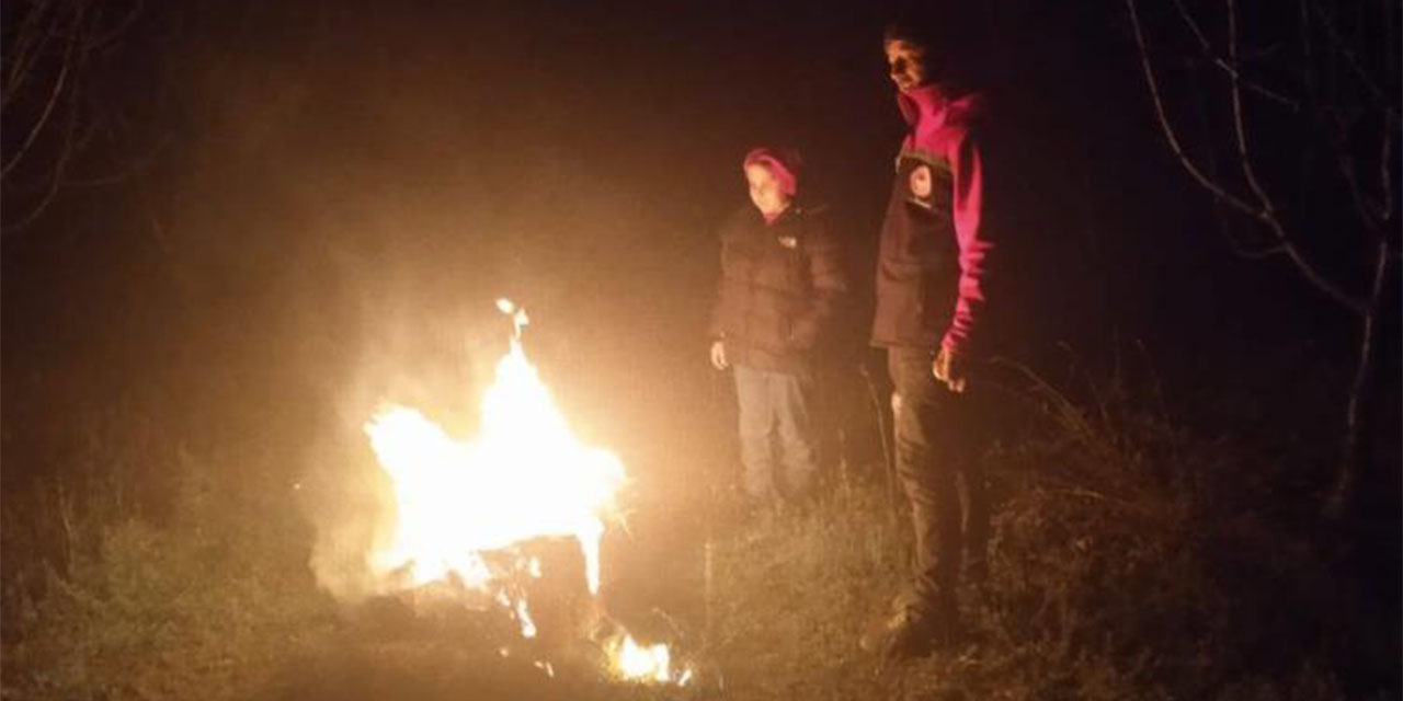 Kiraz bahçelerinde zirai dona karşı nöbet tutuldu