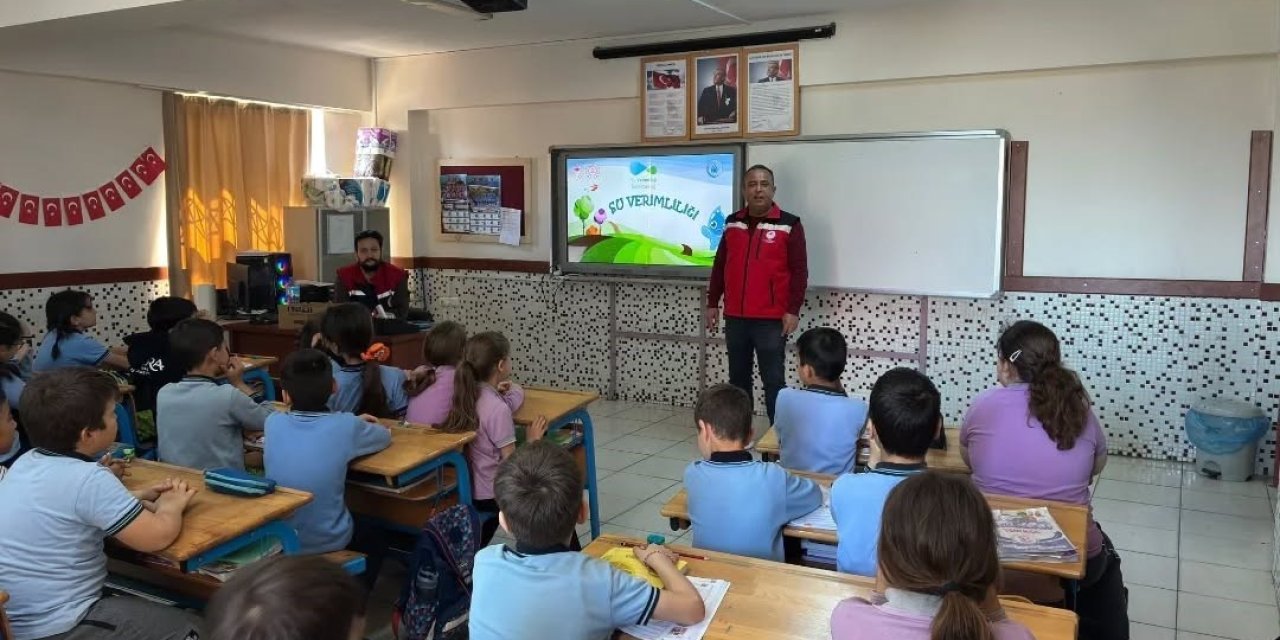 Germencik’te öğrencilere su verimliliğinin önemi anlatıldı