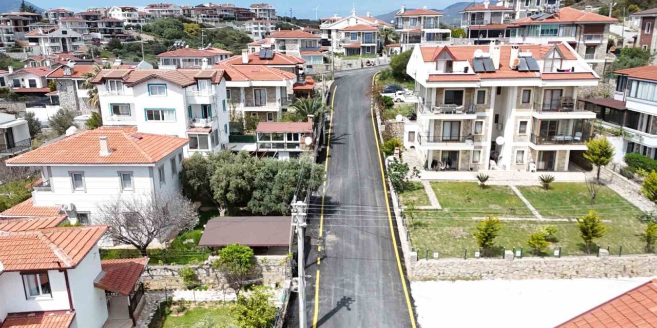 Datça’da 13 kilometre sıcak asfalt serimi tamamlandı