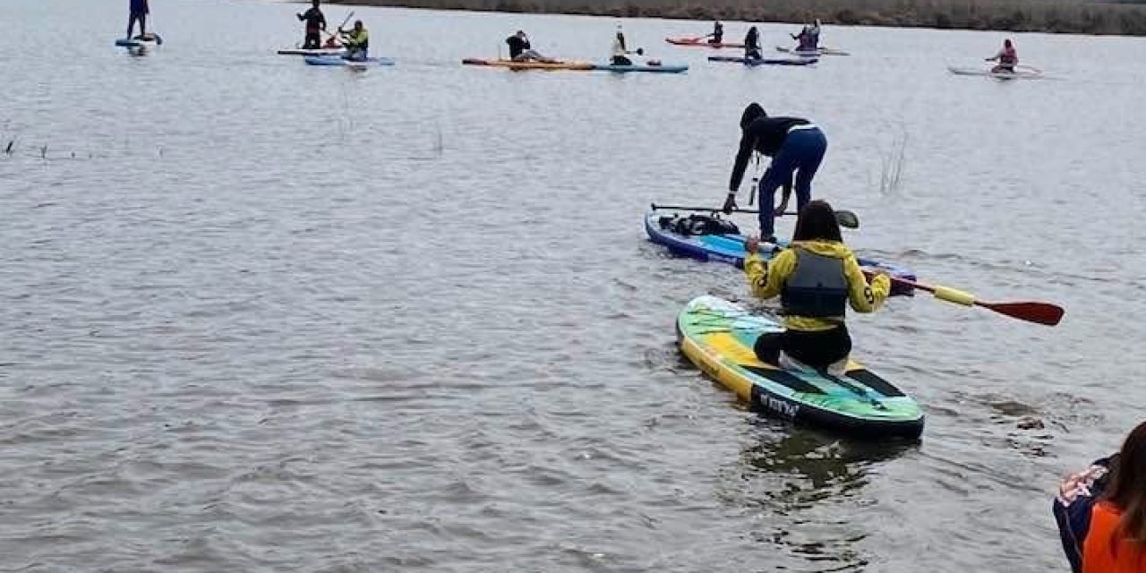 Yayla gölü, kana sporcularını ağırladı