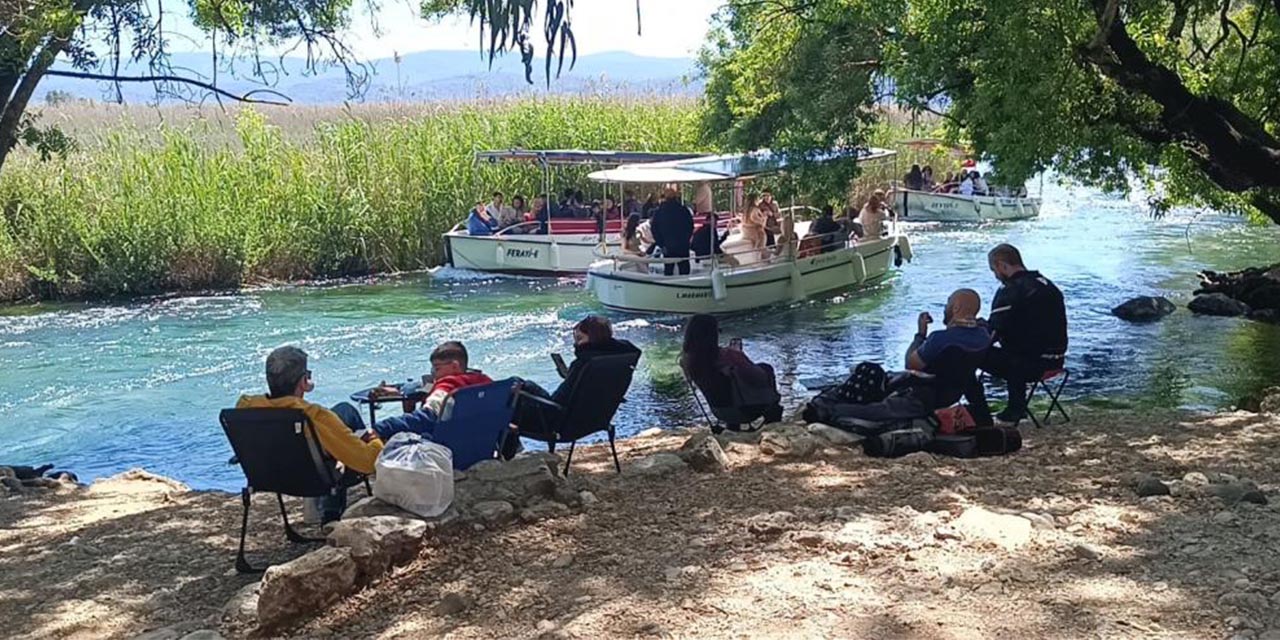 Azmak Nehri’ne bahar yoğunluğu