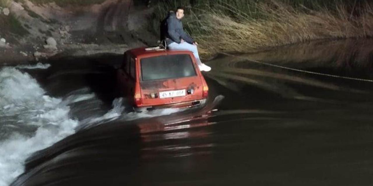 Irmakta nefes kesen kurtarma operasyonu