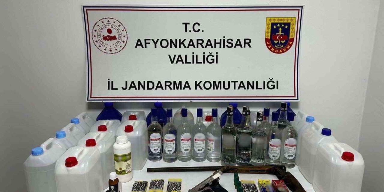 Jandarmadan sahte alkol operasyonu