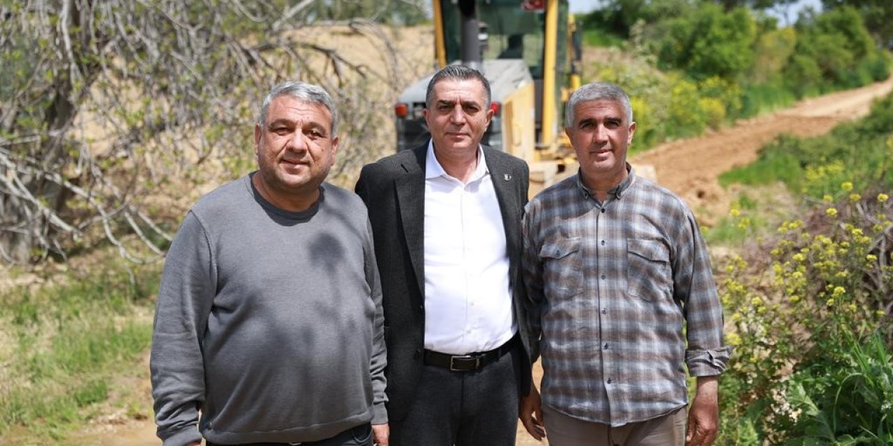 Başkan Şimşek ova yolu çalışmalarını sahada inceledi