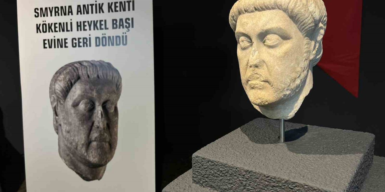 ABD’den geri alınan Smyrna kökenli heykel başı İzmir’de sergileniyor