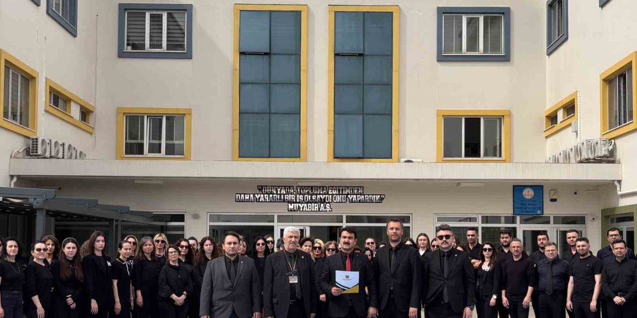 MTK Okulları’nda siyah giyerek şiddete sessiz kınama