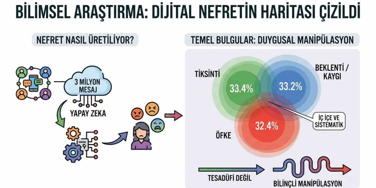 Bilimsel araştırma: 3 milyon mesajda "Nefretin Haritası" çizildi