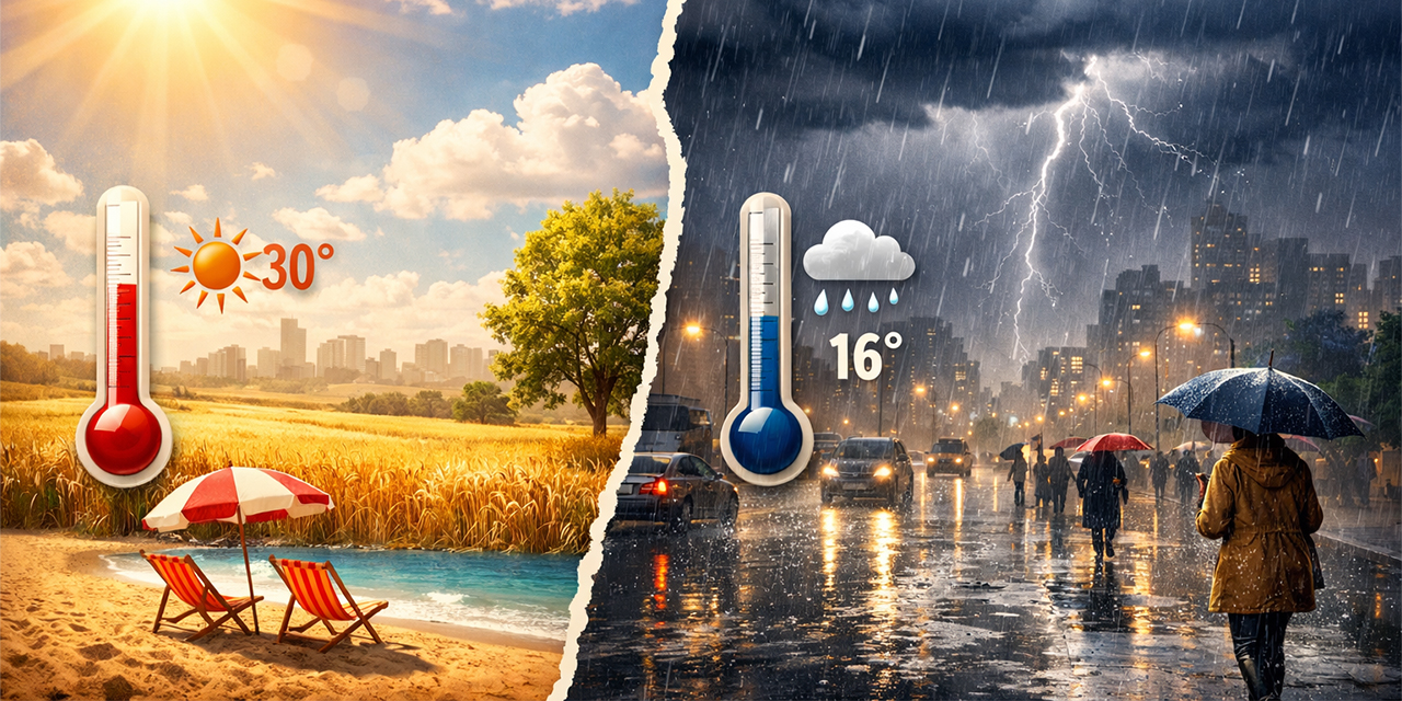 Aydın’da bahar havası yerini sağanağa bırakıyor