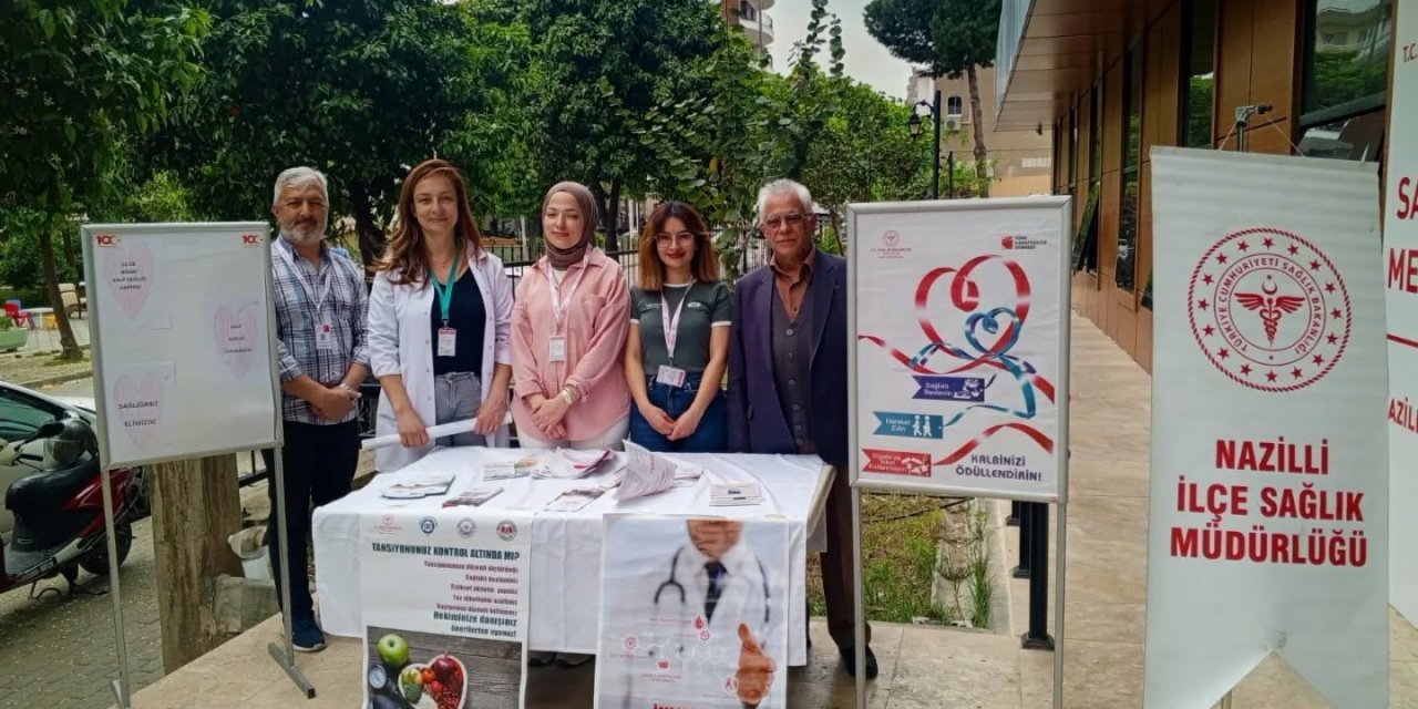 Nazilli’de vatandaşlara kalp sağlığı anlatıldı