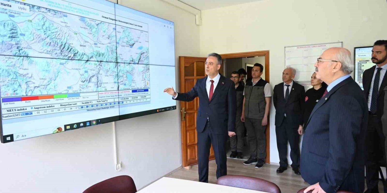 Denizli’nin orman yangınlarına karşı mücadele hazırlıkları masaya yatırıldı