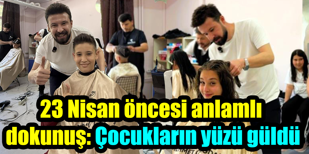 23 Nisan öncesi anlamlı dokunuş: Çocukların yüzü güldü