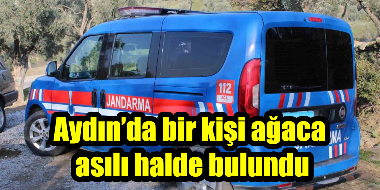 Aydın’da bir kişi ağaca asılı halde bulundu