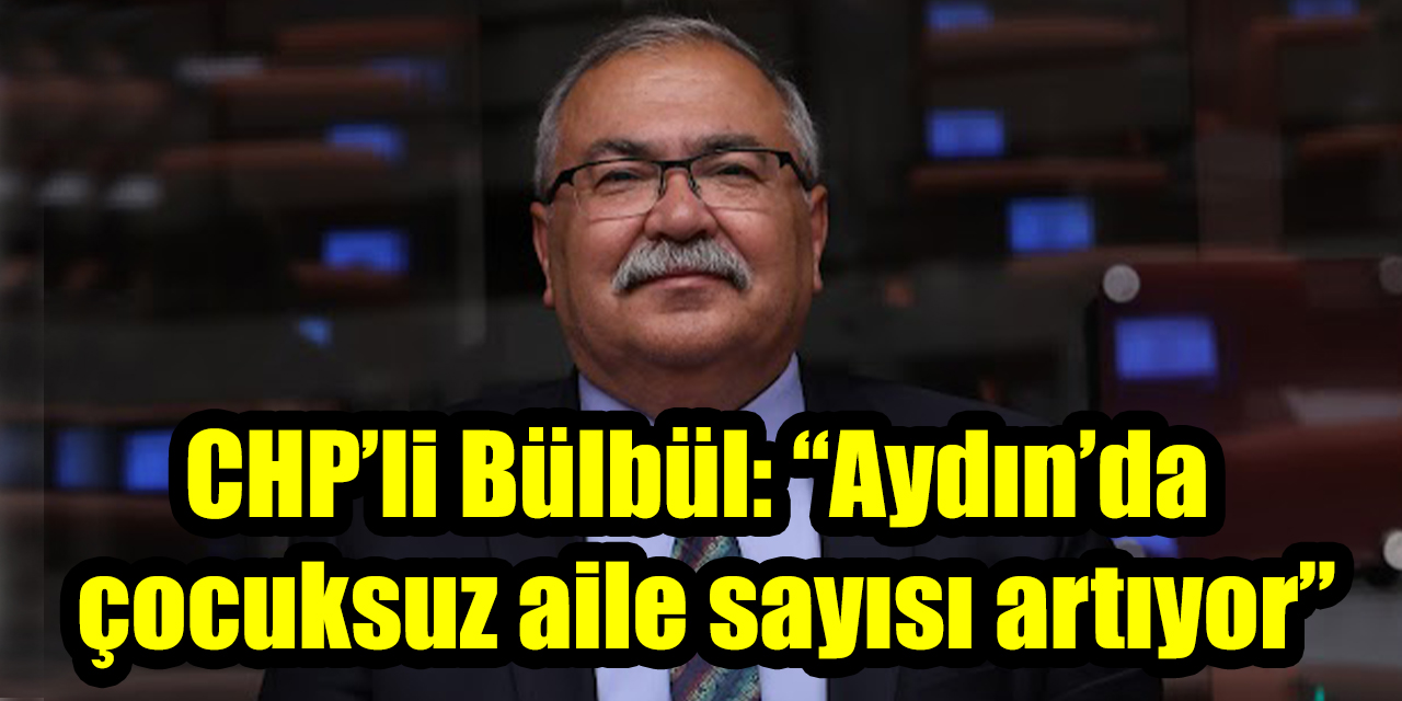 CHP’li Bülbül: “Aydın’da çocuksuz aile sayısı artıyor”
