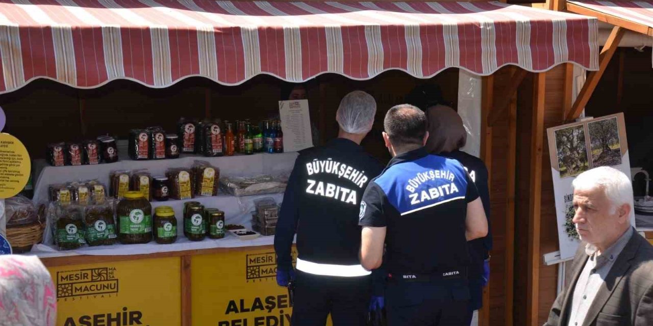 Gastronomi panayırında denetim