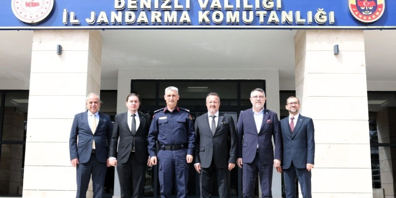 Denizli OSB yönetiminden İl Jandarma Komutanlığına ziyaret