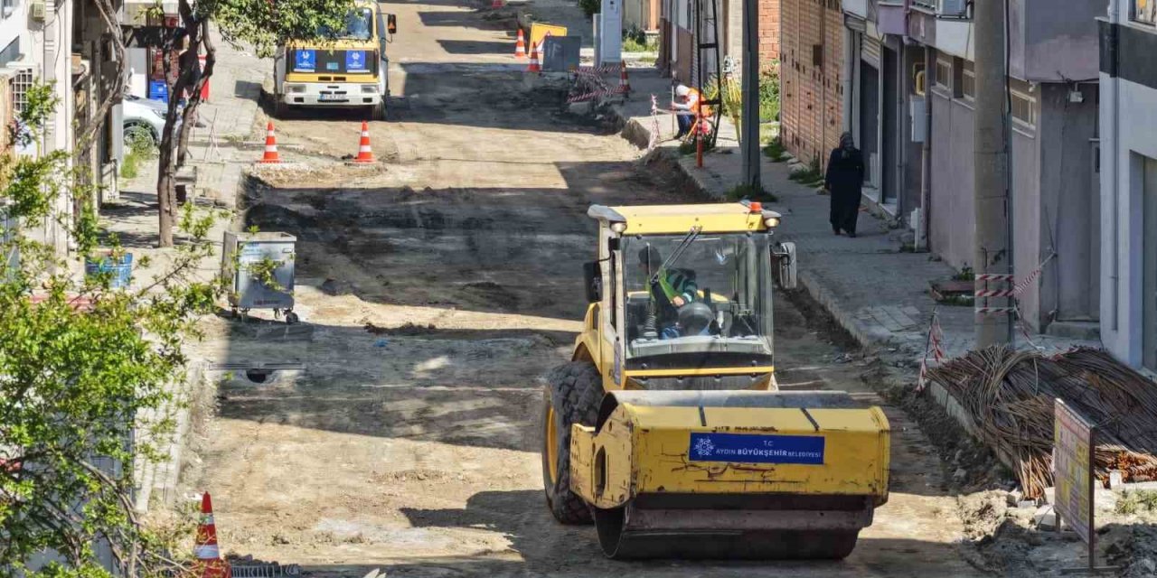 Söke’de yol yenileme çalışması başladı
