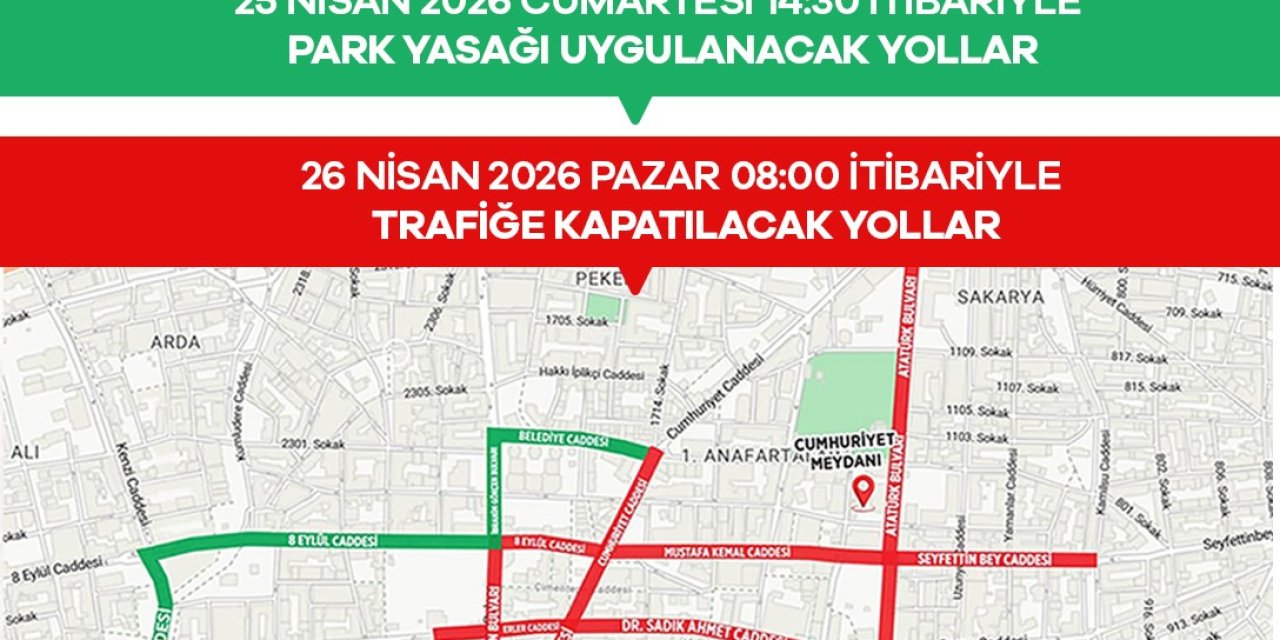 Mesir Festivali nedeniyle 25-26 Nisan’da kapanacak yollar açıklandı