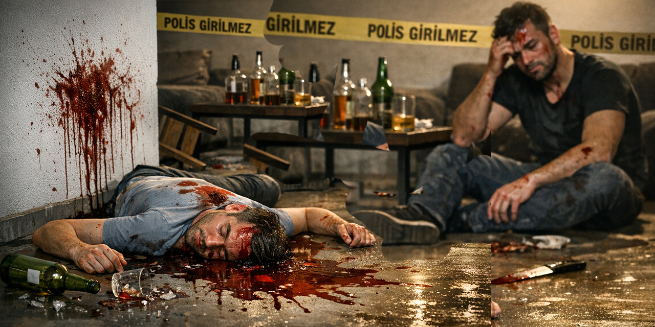 Birlikte alkol alan iki arkadaşın kavgasında kan aktı: 1 ölü