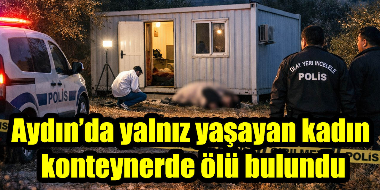 Aydın’da yalnız yaşayan kadın konteynerde ölü bulundu