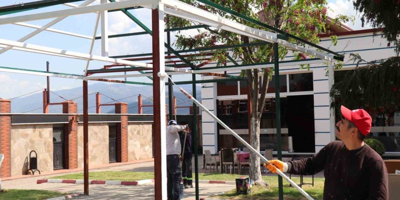 Bozdoğan’da sosyal alanlarda düzenleme çalışmaları devam ediyor