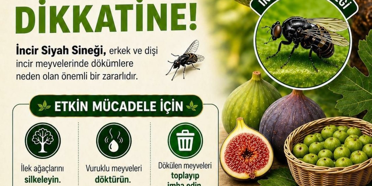 Buharkent’te incir üreticilerine siyah sinek uyarısı