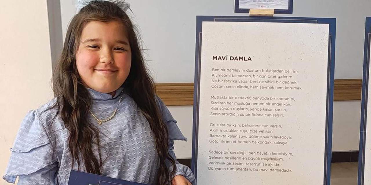 "Su Verimliliği Seferberliği" yarışması şiir dalı Türkiye birincisi Hisarcık’tan