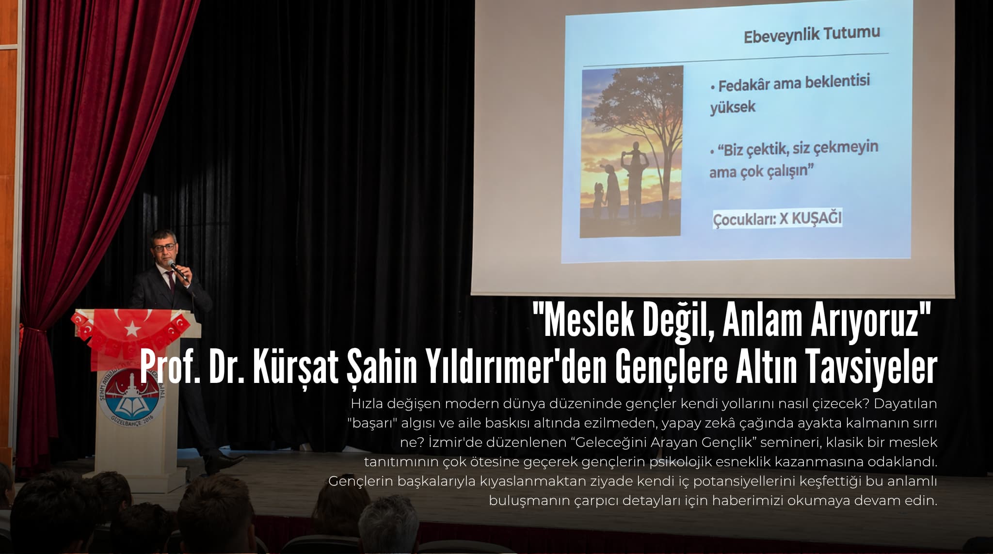 Şehit Abdullah Tayyip Olçok Anadolu İmam Hatip Lisesi’nde anlamlı seminer: Kaygıdan anlama yolculuk