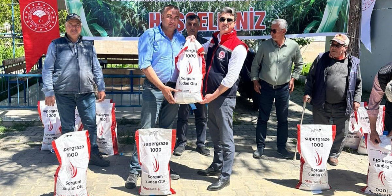 Çiftçiye kuraklığa dayanıklı sorgum tohumu desteği