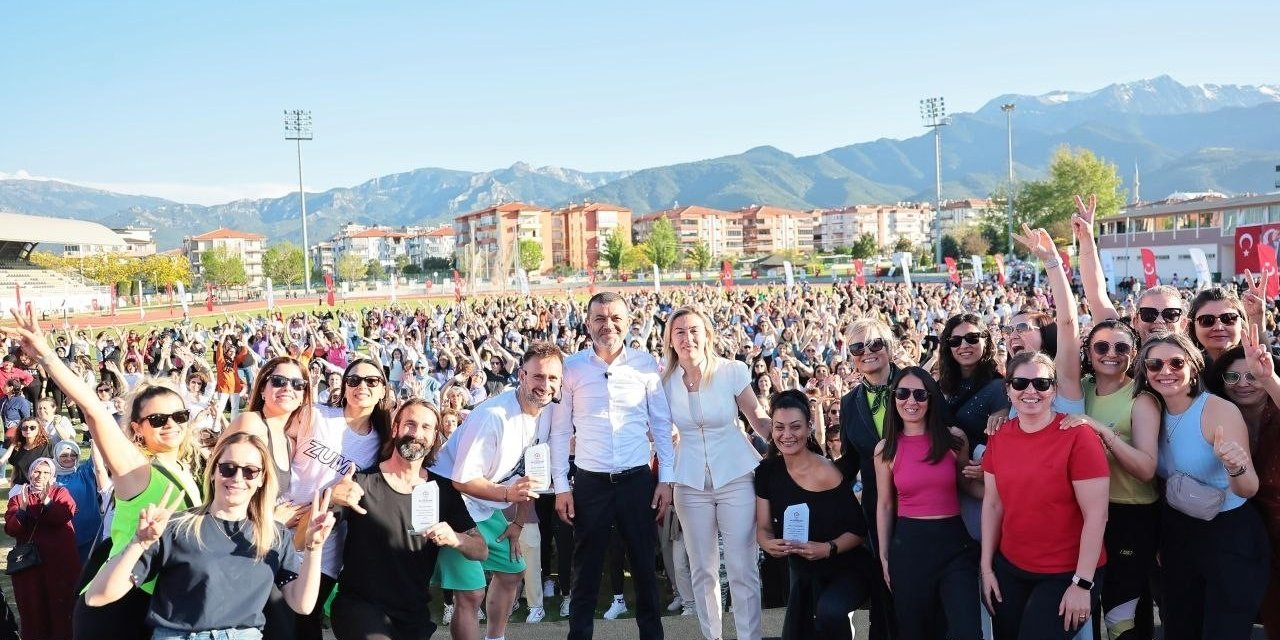 Kadınların ritmi Denizli’ye enerji kattı