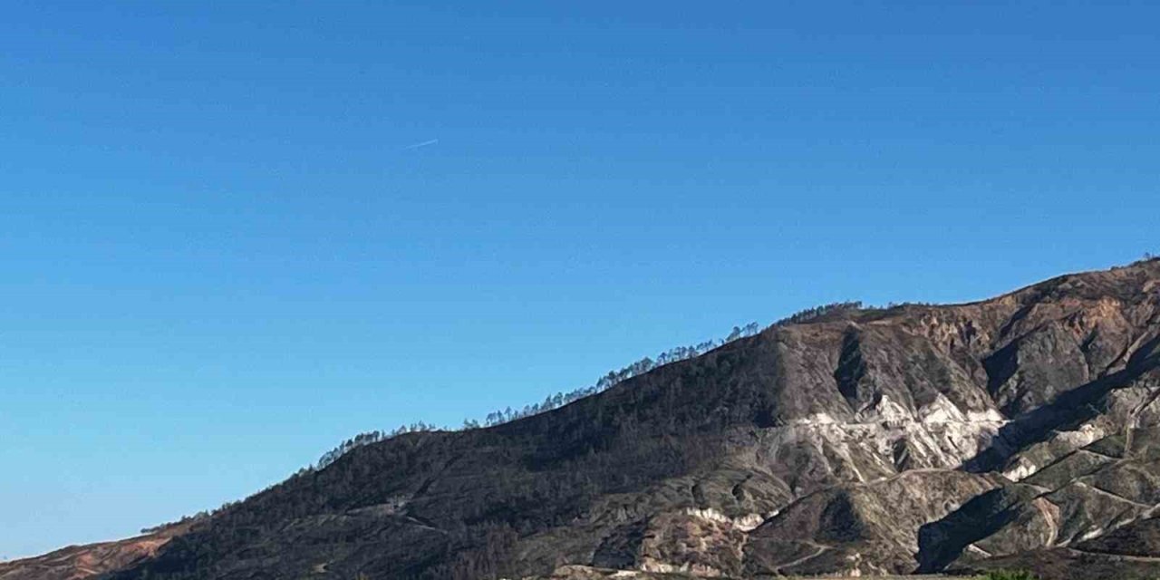 Buldan’da 5 gün süren yangının izleri dağlarda kaldı